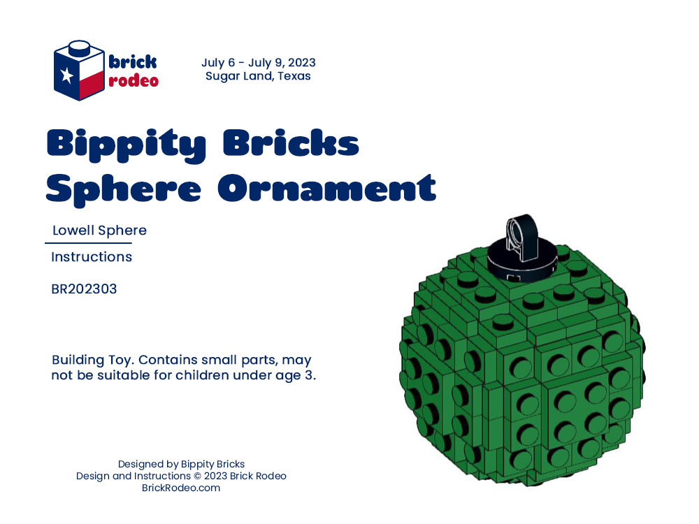 Bippity Bricks Sphere Ornament