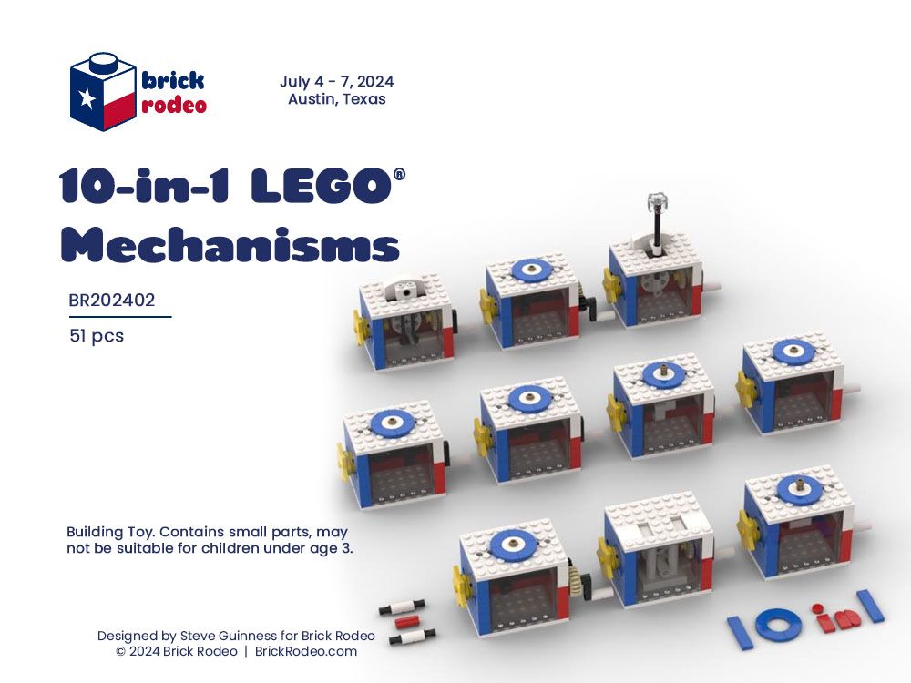 10-in-1 LEGO Mechanisms